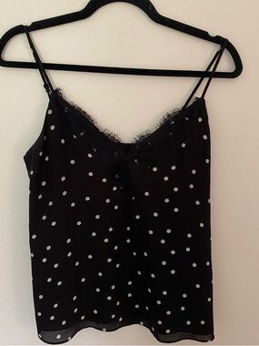 Socialite Black Satin Cami